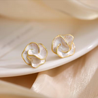 Clear Petal Studs, view 6