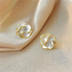 Clear Petal Studs, view 3
