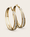 Sparkle Stripe Hoops