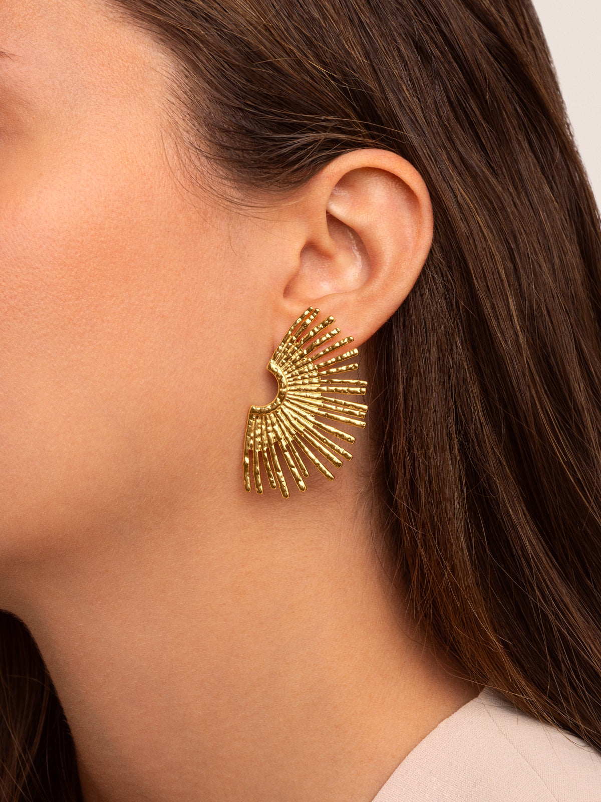 Sunburst Fan Studs