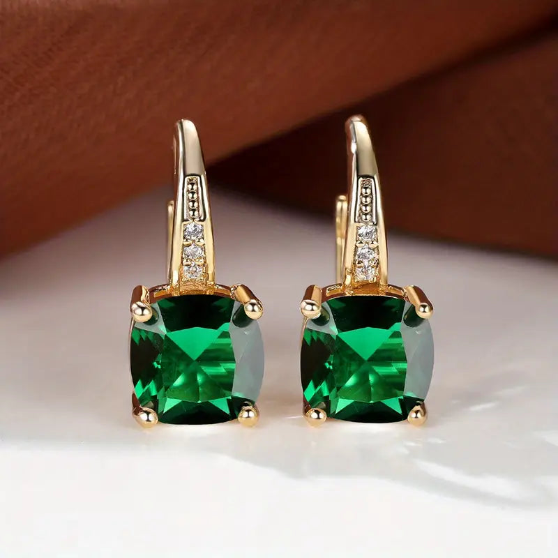 Stone Drop Earrings, view 6