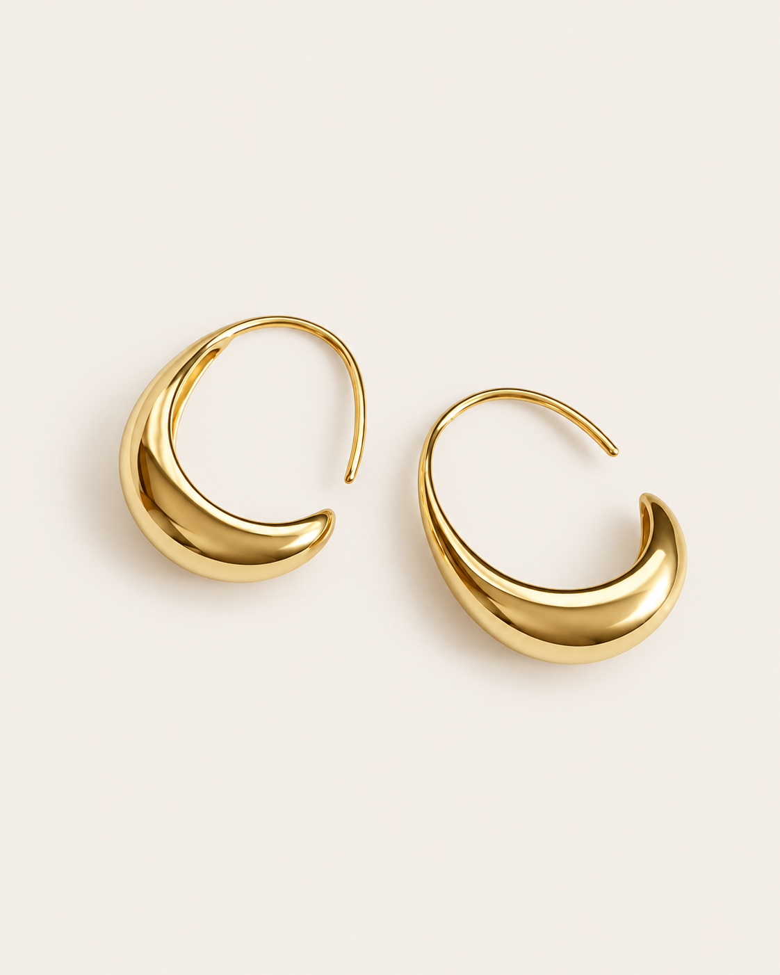Tapered Open Hoops