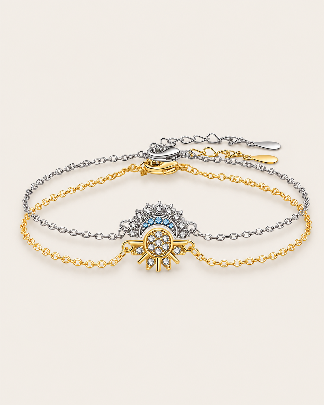 Sun and Moon Bracelet Set