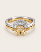 Sun and Moon Ring Set