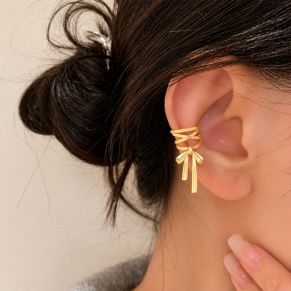 Bow Ear Cuffs, view 6