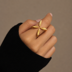 Four Point Open Ring, view 2