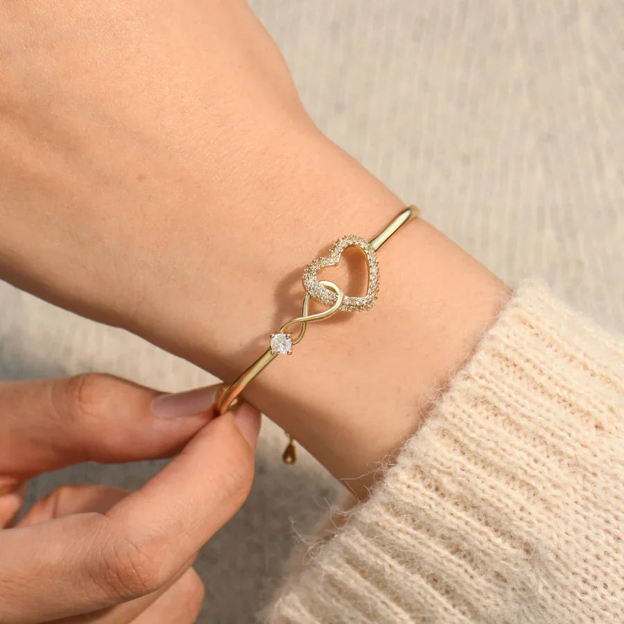 Infinity Heart Bangle, view 2