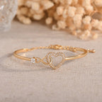Infinity Heart Bangle, view 4