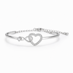 Infinity Heart Bangle, view 9