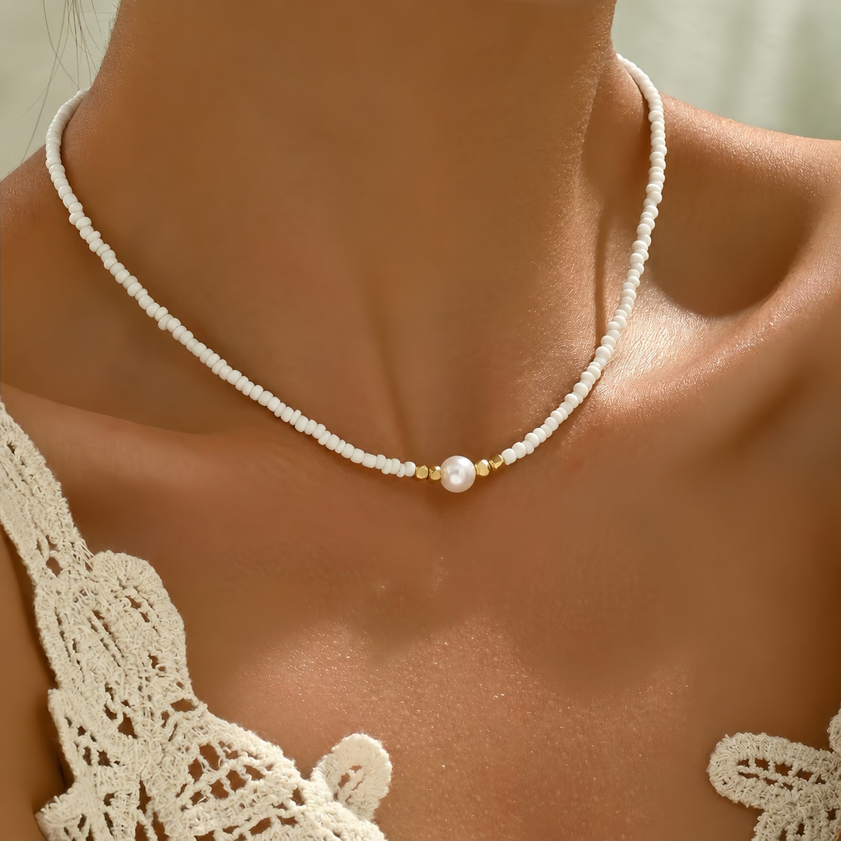 Seed Pearl Necklace