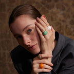 Enamel Drop Ring, view 2