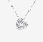 Love knot necklace in silver