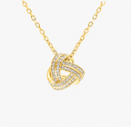 Love knot necklace in gold