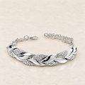 Fishtail Chain Bracelet in silver